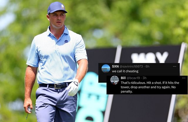 “We call it cheating” “That’s ridiculous” – Fans cry foul as Bryson DeChambeau gets favorable drop after using legal rule to his advantage at US Open